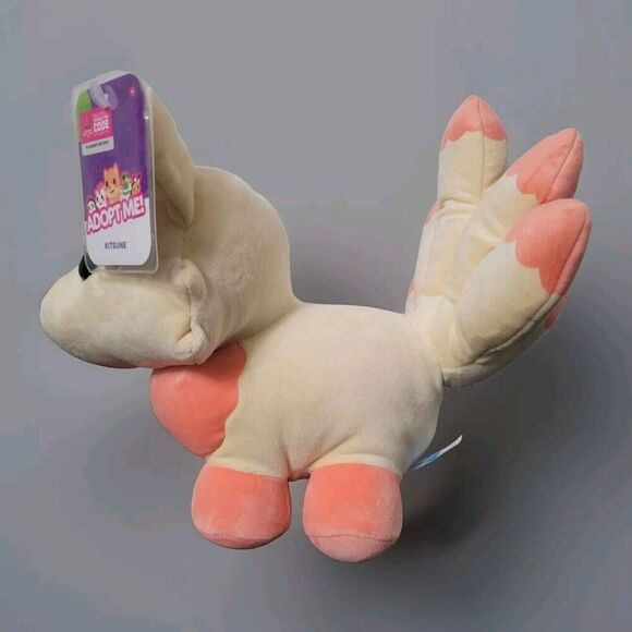 2023 ADOPT ME! Pet KITSUNE Stuffed Plushie & Virtual Item Code Roblox Plush NEW - Picture 5 of 11